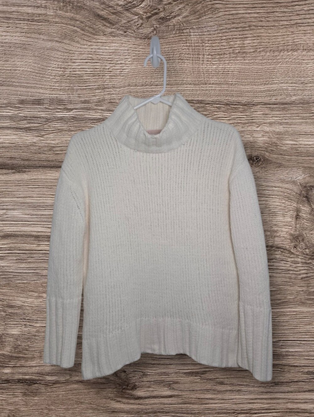 Women's Philosophy Mockneck Cream Color Chenille Sweater Sz Small